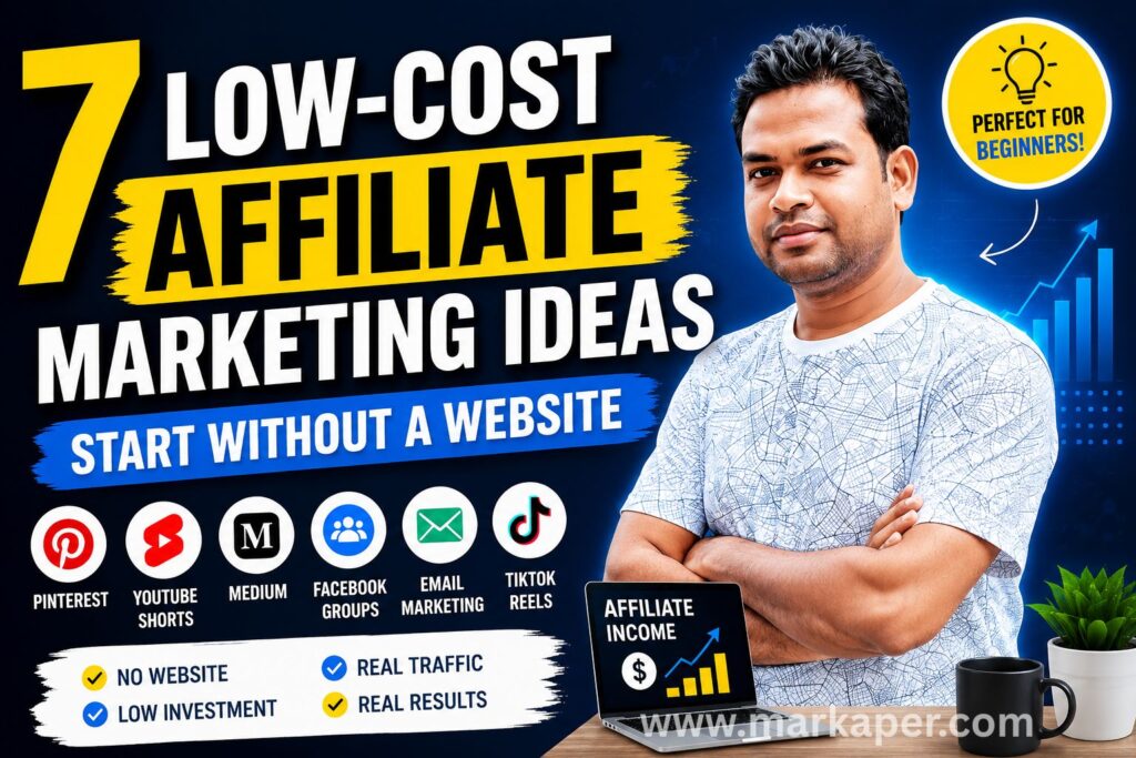 Affiliate Marketing Without a Website: 7 Low-Cost Ideas You Can Start Today