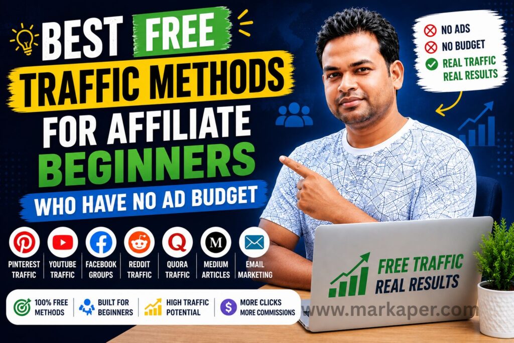 Free Traffic Methods for Affiliate Beginners, No Budget Needed