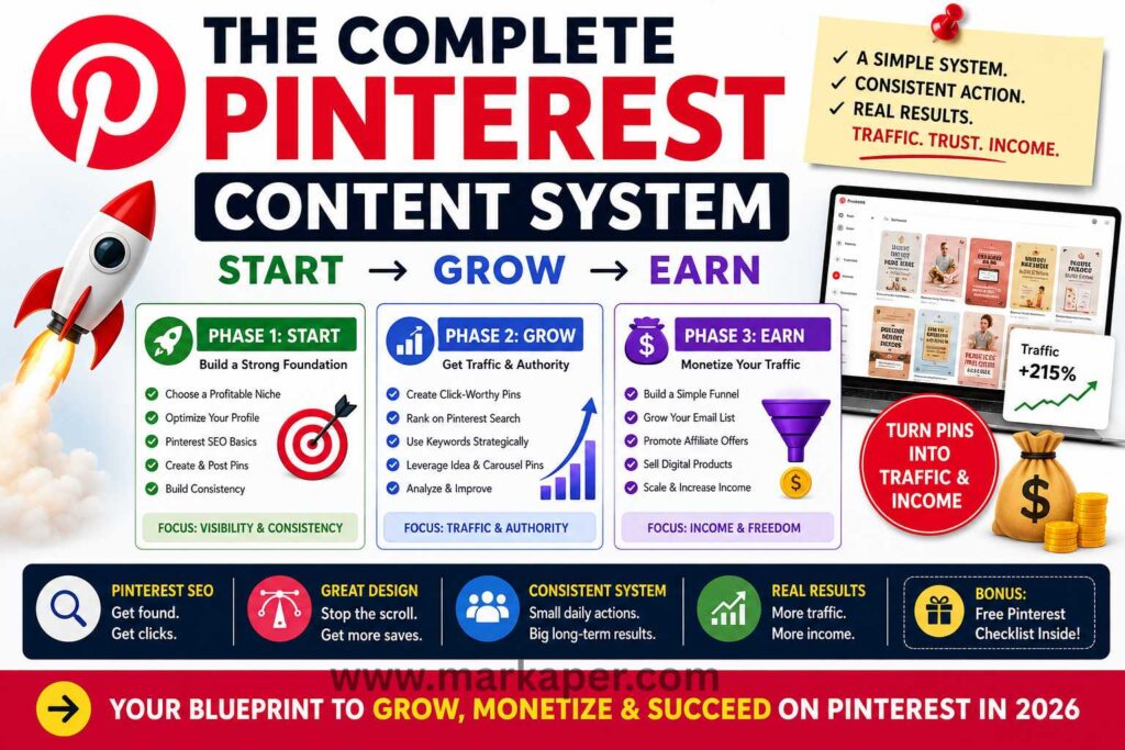 How to Grow on Pinterest in 2026 With a Simple Content System