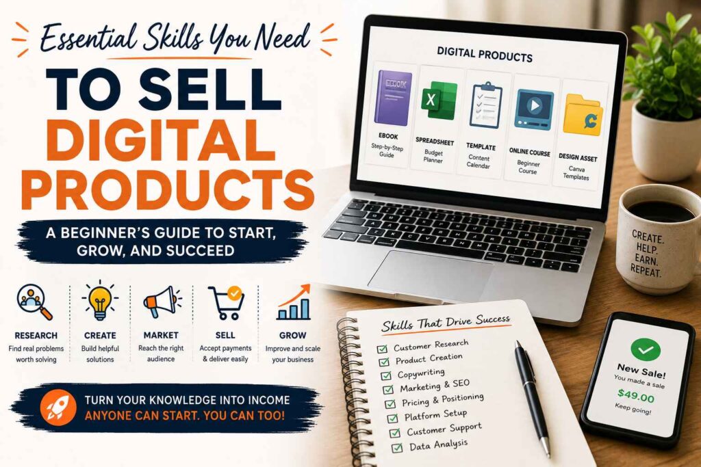Essential Skills to Become a Digital Product Seller