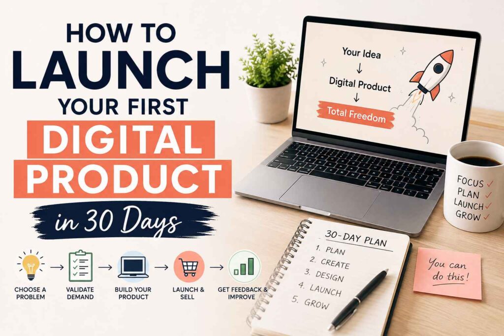 How to Launch Your First Digital Product in 30 Days