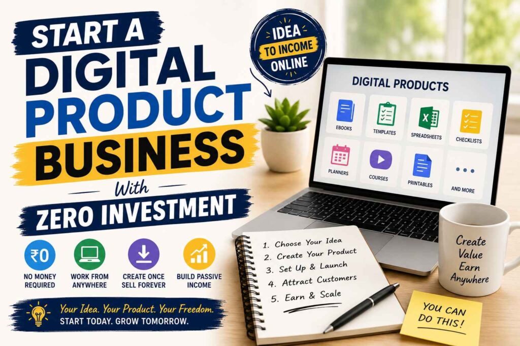 Start a Digital Product Business With Zero Investment